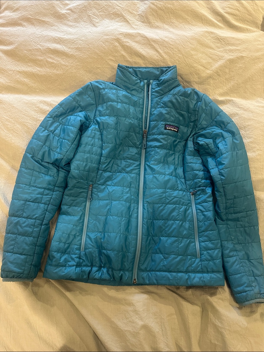 Patagonia Teal Blue Nano Puff Jacket
